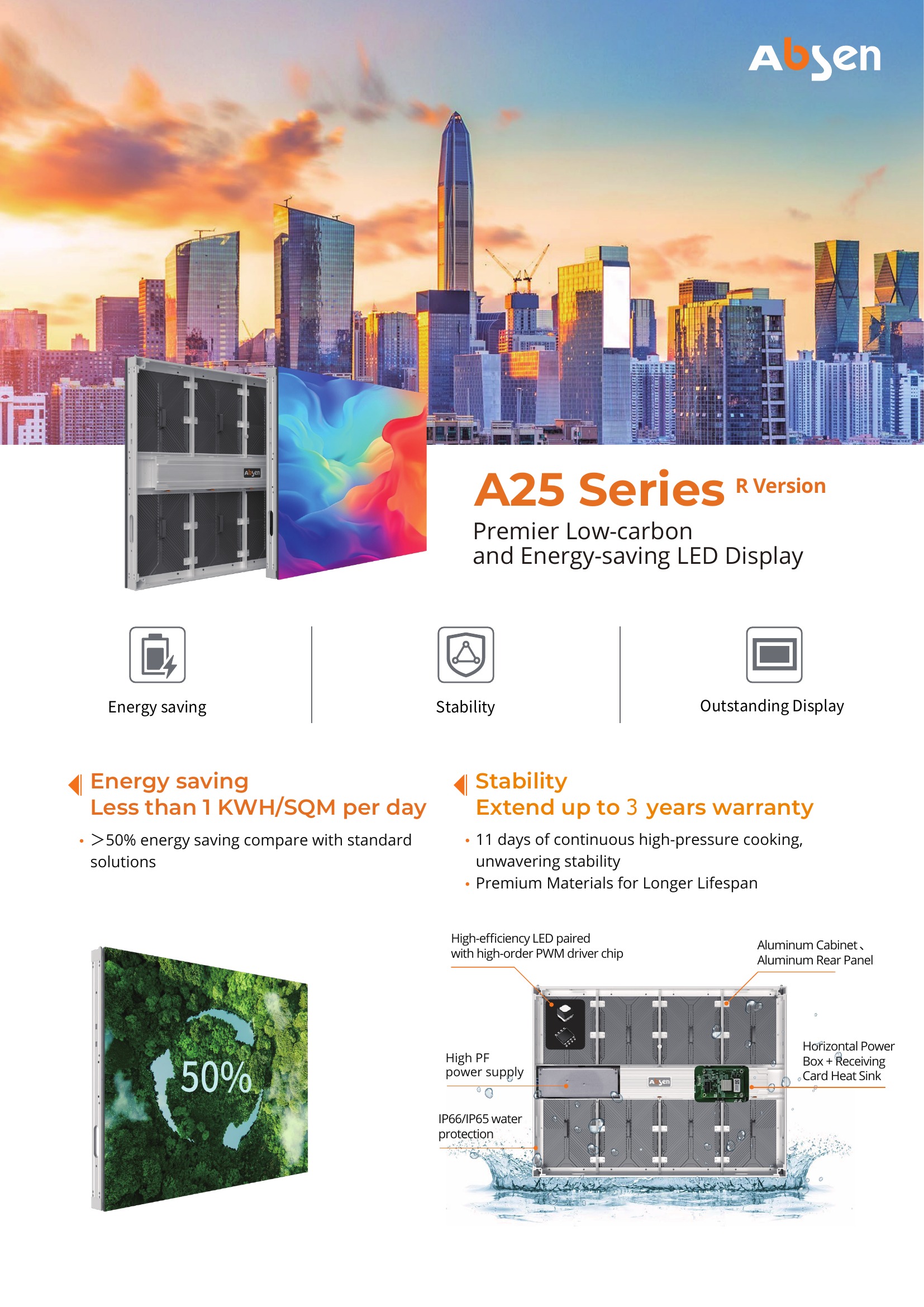 Absen A25 Series R brochure — page 1